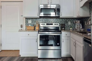 Microwave, oven, dishwasher, coffee/tea maker - Sanctuary Co Loft in Downtown Johnson City (Johnson City)