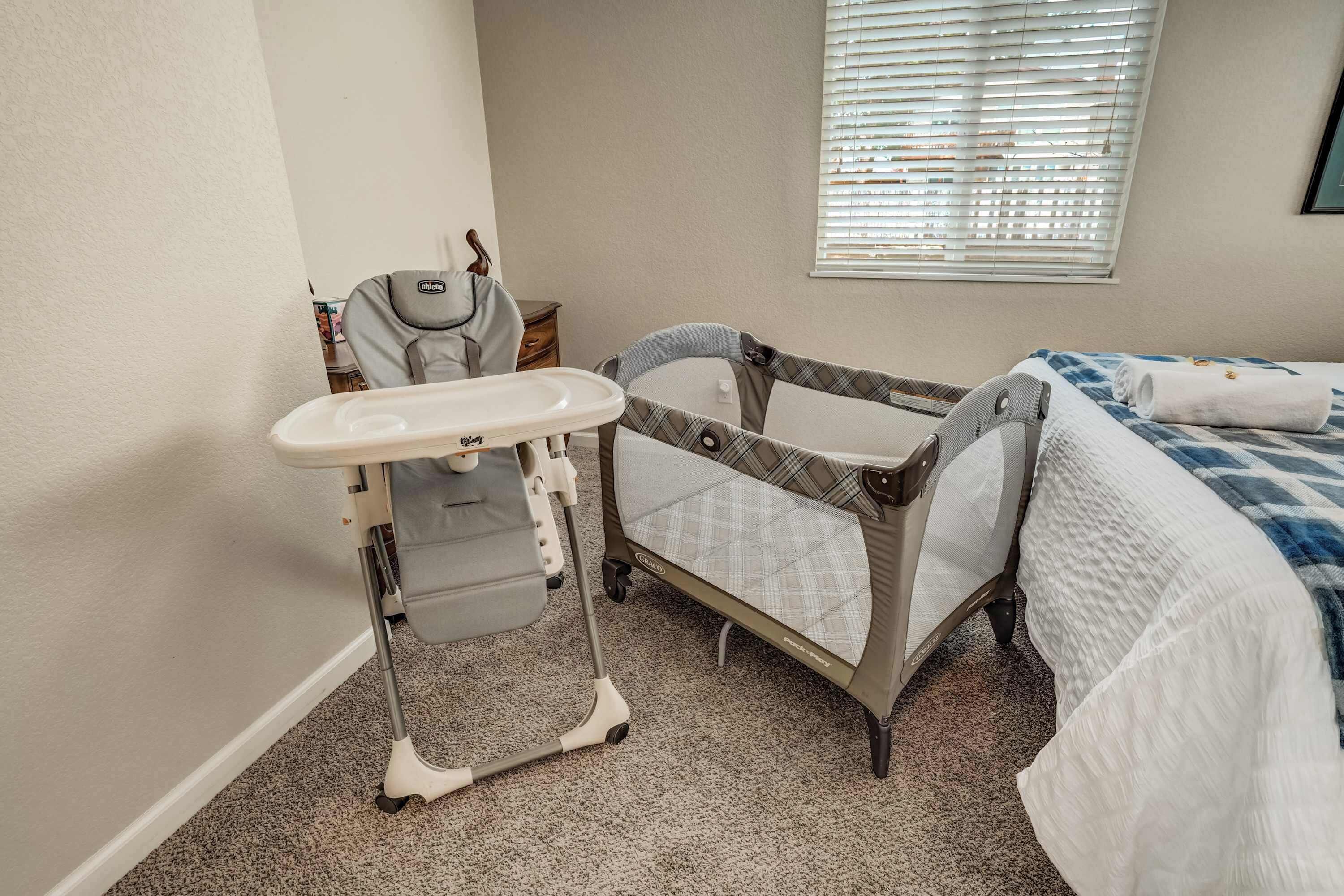 4 bedrooms, iron/ironing board, travel cot, WiFi