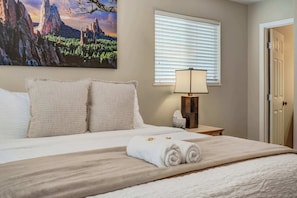 4 bedrooms, iron/ironing board, travel crib, WiFi