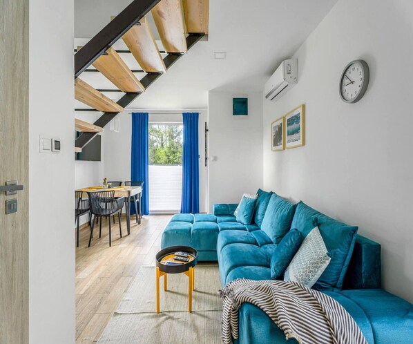 Living room - Holiday Cottages, air Conditioning, Pool Niechorze (Rewal)