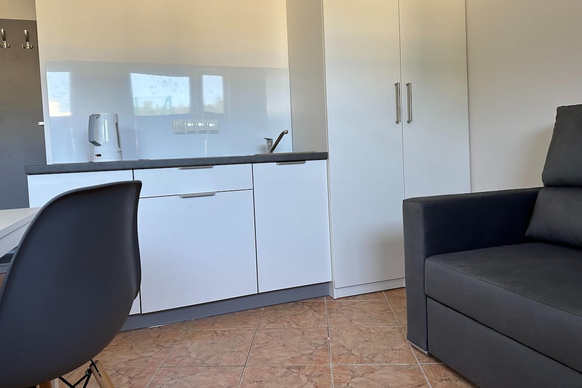 Casa Confort, 1 habitación | Cocina privada | Frigorífico, microondas, hervidor eléctrico y tostadora