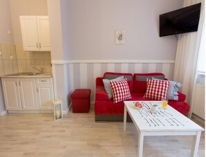 Classic-Apartment, 1 Schlafzimmer | Wohnzimmer