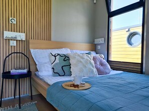 Casa mobile Comfort, 2 camere da letto | 6 camere, con arredamento individuale, lenzuola