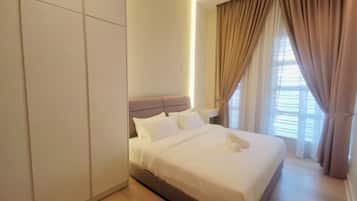 Rumah, 3 kamar tidur | 3 kamar tidur, setrika/meja setrika, Wi-Fi gratis, dan seprai linen