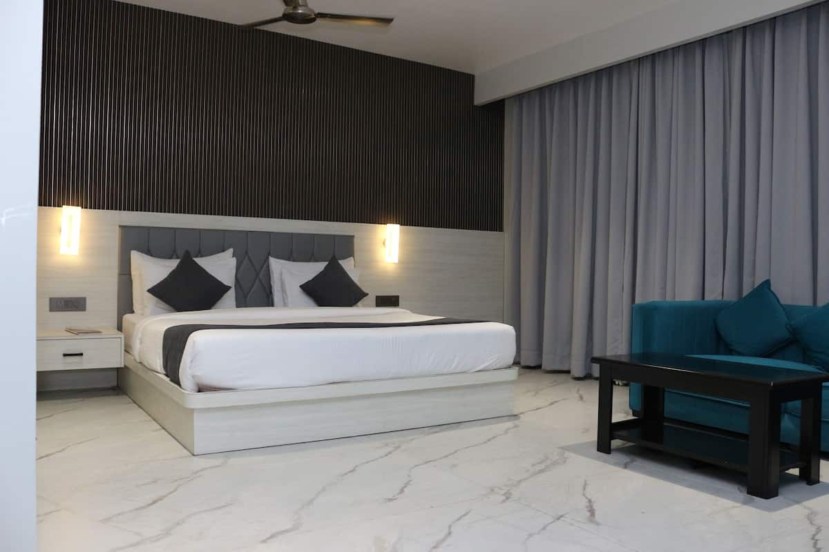 Executive-herbergi | Rúmföt af bestu gerð, rúm með memory foam dýnum, hljóðeinangrun