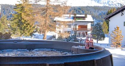 Ferienwohnung mit privatem Jacuzzi für 4 Personen Casoja Lenzerheide