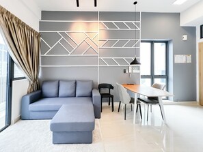 Apartment, 2 Bedrooms | Living area | 40-inch flat-screen TV with cable channels - The Luxe by Manhattan Group  (Kuala Lumpur)