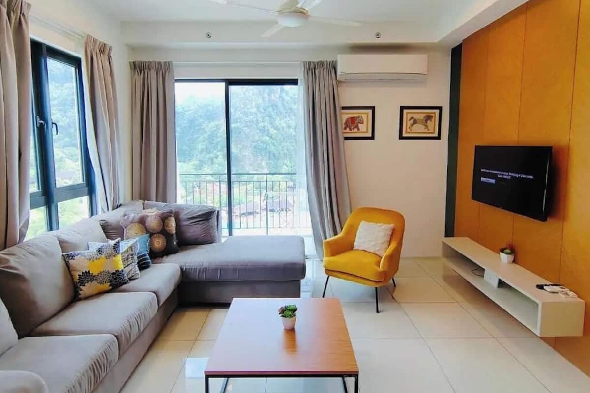 Superior Suite, 3 Bedrooms, Balcony, Lagoon View | Living area | 35-inch flat-screen TV with cable channels, Netflix, streaming services