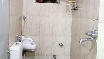 Soap, shampoo, toilet paper