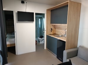 Mobile Home (Standard Two Bedroom Mobile Home with) | Private kitchen | Fridge - Comfort Two Bedroom Mobile Homes Pirovac (Pirovac)