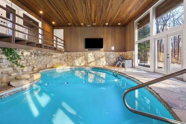 A heated pool