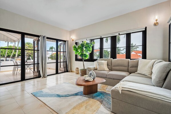 Living area - Blue Villa Retreat (Río Grande)