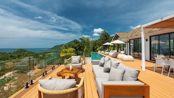 Villa Luxe, 4 chambres, piscine privée, vue océan | Terrasse/Patio
