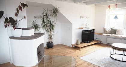 Modern, spacious top-floor apartment with panoramic views of the Elbe