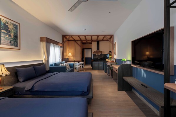 Literie hypoallergénique, minibar, bureau