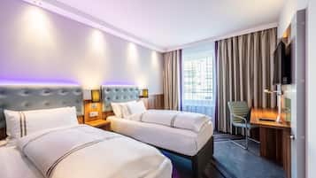 Habitación estándar con 2 camas individuales | Sistema de insonorización, wifi gratis, ropa de cama