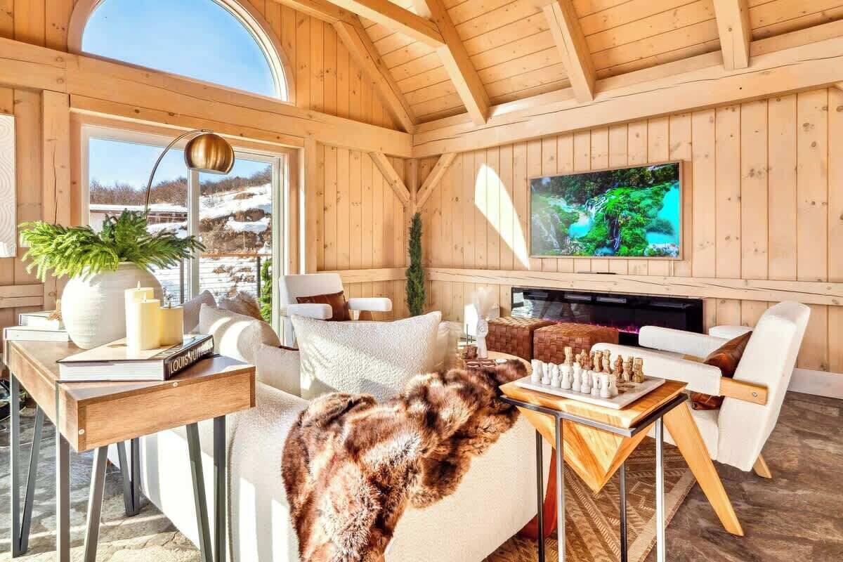 TV, fireplace, video games, offices