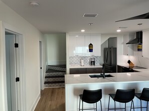 Microwave, oven, stovetop, dishwasher