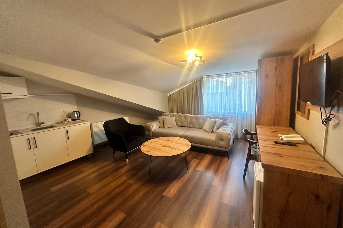 Suite estudio estándar, 1 habitación | Escritorio, wifi gratis y ropa de cama