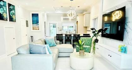 Private pool island retreat.