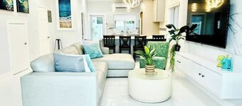 Private pool island retreat.