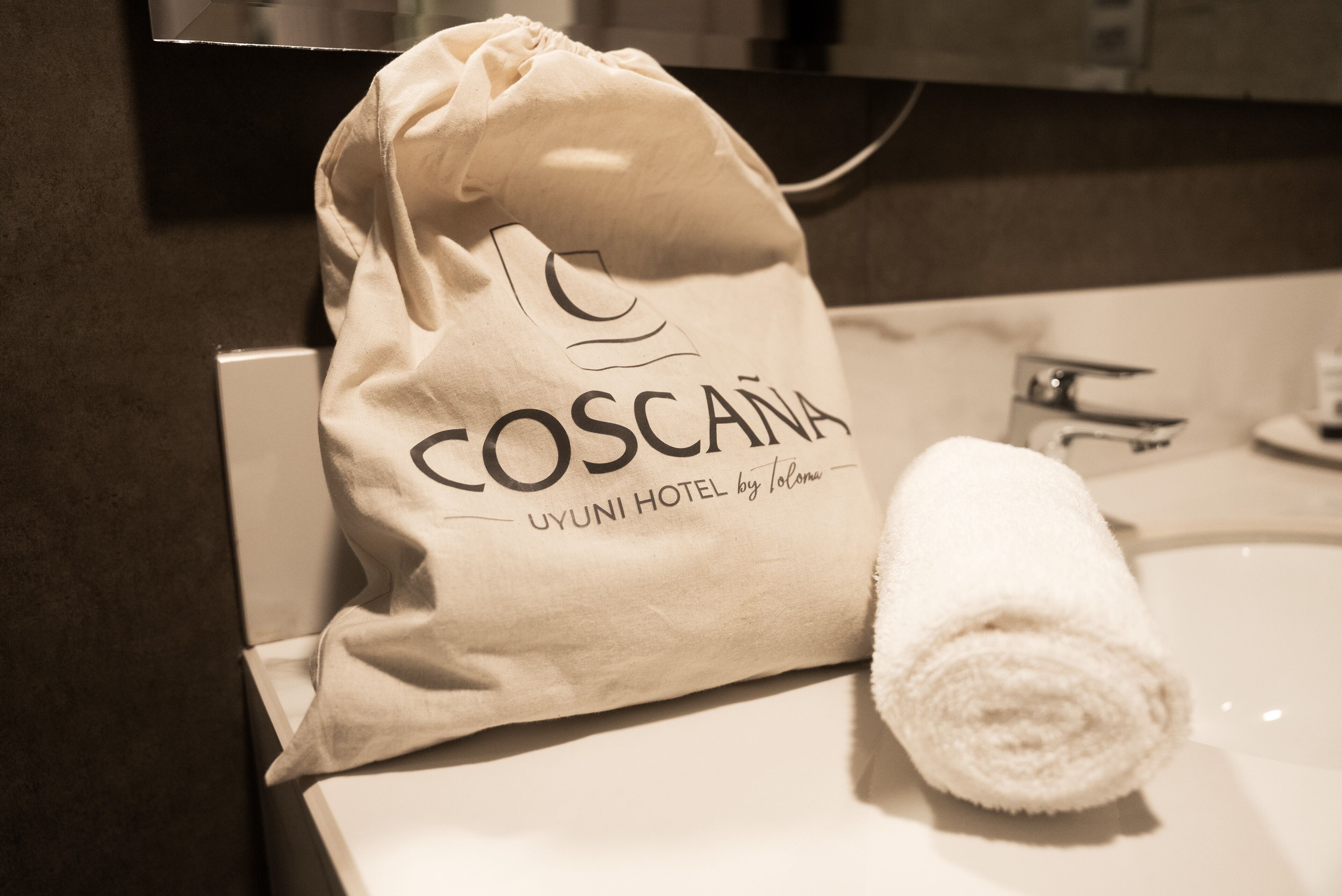 Dusj, hårføner, håndklær og såpe