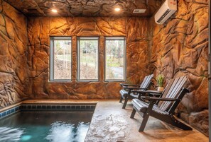 Hillside Horizon's private heated indoor pool