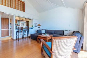 TV, DVD player, music library, video library