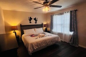 4 bedrooms, iron/ironing board, travel crib, WiFi