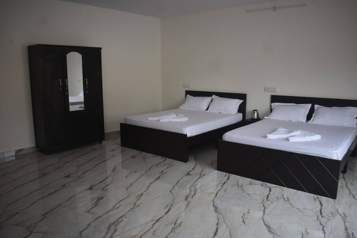 Superior Quadruple Room, Balcony, Pool View | Desk, free WiFi