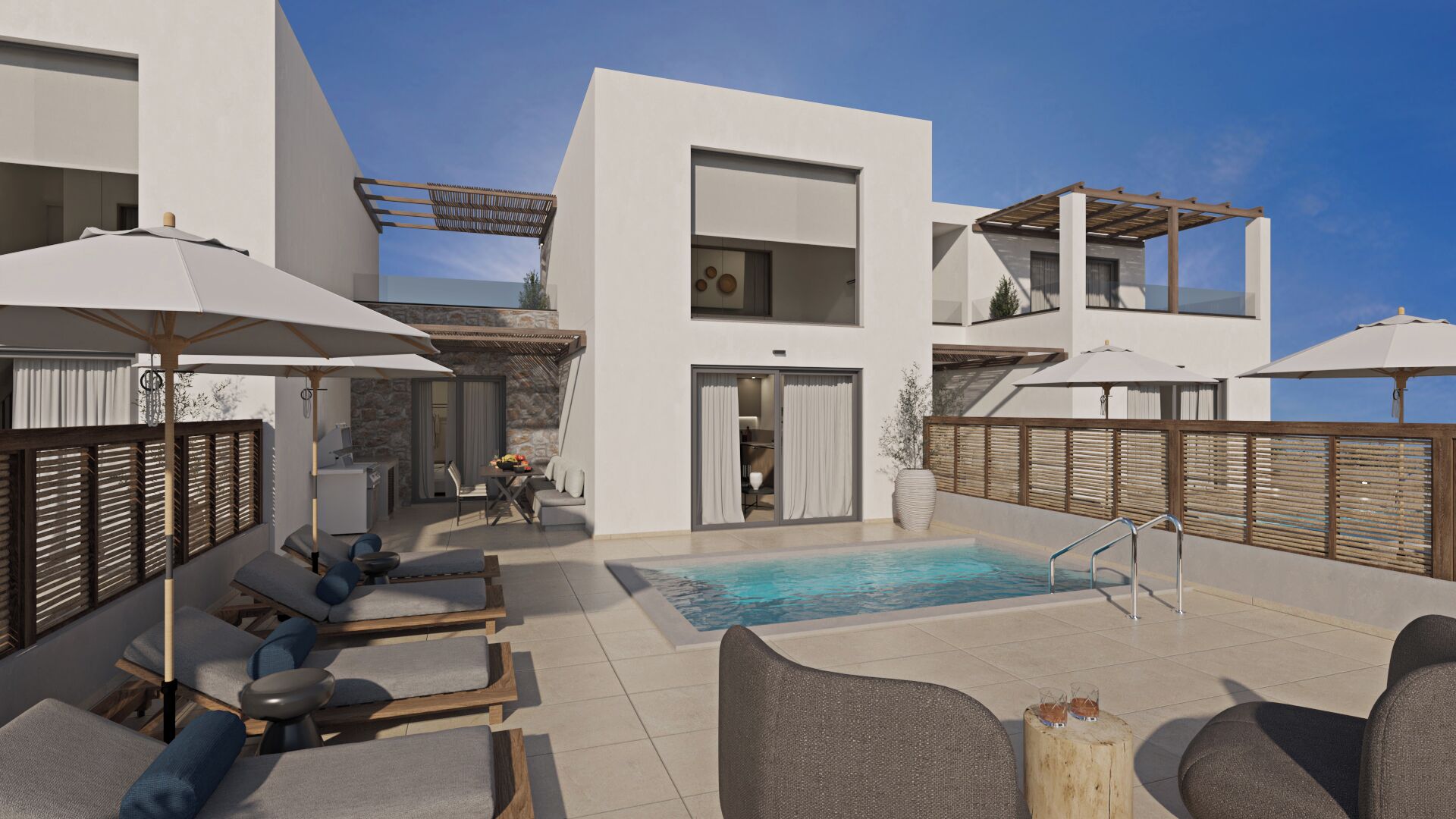 豪華別墅, 2 間臥室, 私人泳池, 山景 | 私人游泳池