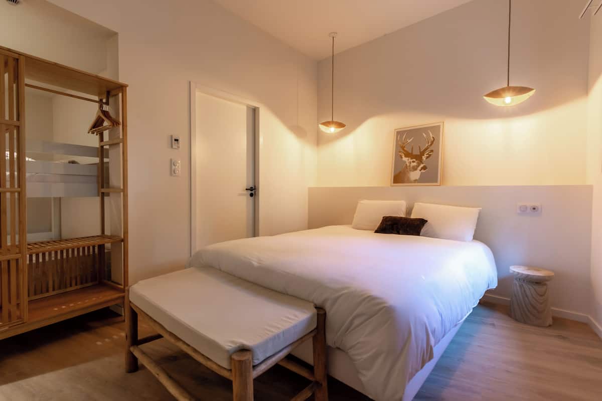 Family Room | Blackout drapes, iron/ironing board, free WiFi