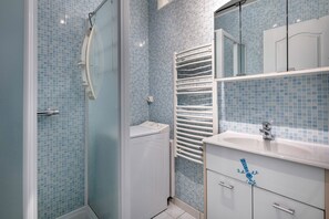 Shower, hair dryer