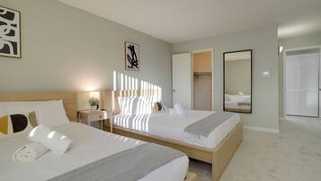 1 bedroom, premium bedding, desk, iron/ironing board