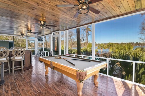 Lake Murray Oasis - 4BR/4BA w/ Pool-HotTub-GameRoom-Beach Area-Playset-Firepit!