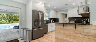 Charming 4-Bedroom Beach Bungalow with Idyllic Pool & Backyard