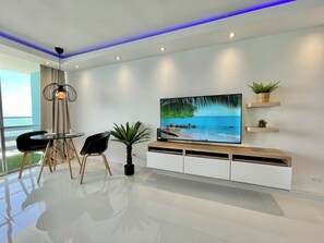 Interior - Luxury Oceanfront Studio • Stunning Views • Pool • Balcony + Free Parking (Fajardo)