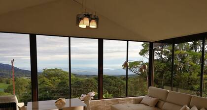 Cozy cabin surrounded by nature with breathtaking views for total relaxation