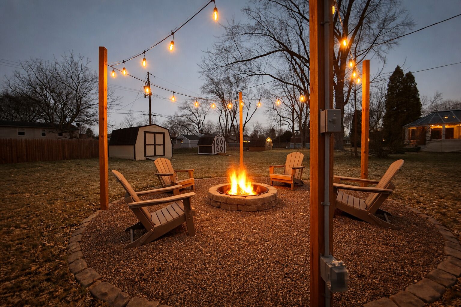 Enceinte de l’hébergement