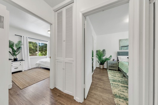 2 soverom, skrivebord, strykejern/-brett og wi-fi (inkludert)