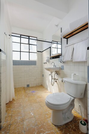 Appartamento Standard | Bagno | Doccia, soffione a pioggia, asciugamani, sapone