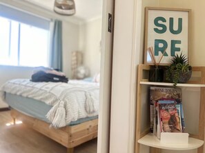 2 bedrooms, iron/ironing board, travel cot, WiFi