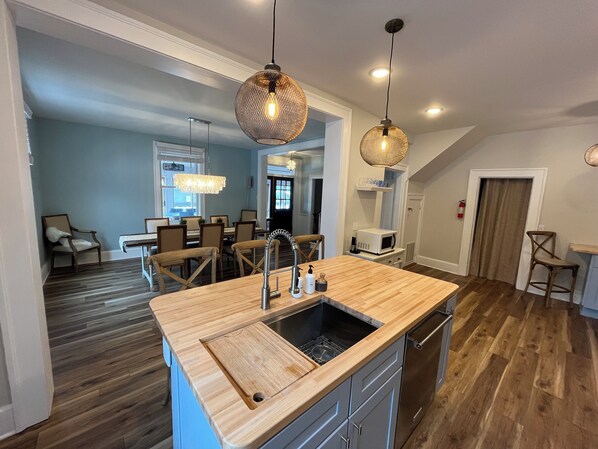 Dining - Peace of Pepin 3BR house with 2nd Story Hot Tub and Across from Public Beach (Pepin)