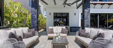 Luxury House, Patio, Pool View | Terrace/patio