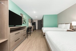 Suite, 2 Queen Beds, Non Smoking | Desk, free WiFi, bed sheets - ECHO Suites Extended Stay by Wyndham Dallas Plano/Richardson (Plano)
