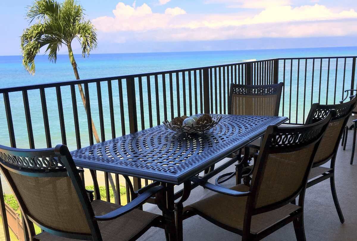 Apartamento standard, 2 quartos, varanda coberta, vista para o oceano | Varanda coberta