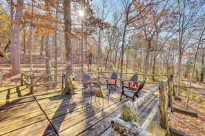 Terrace/patio - 10 Mi to Sardis Lake: Home w/ Grill in Tuskahoma (Tuskahoma)