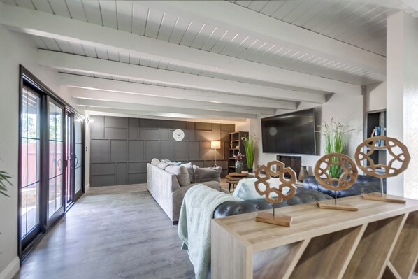 Smart TV, video games, books, music library