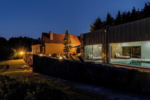 Indoor pool, a heated pool