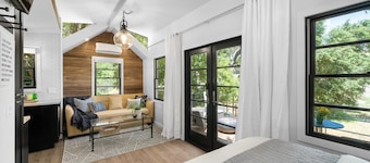 Modern Wine Country Tiny Home with Gas Fire Pit